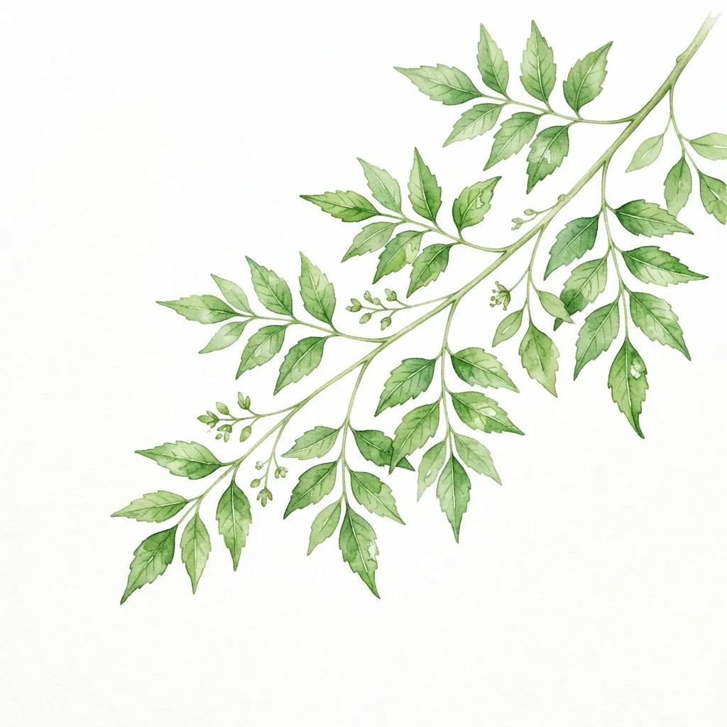 Botanical leaf right