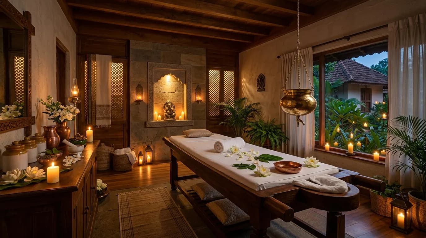 Premium Ayurvedic Spa Room at Arogya